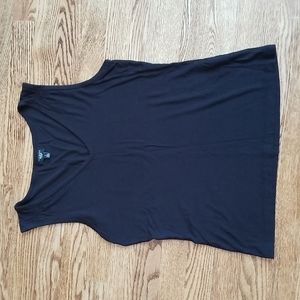 (S) Talbots Petites Soft Rayon Blend V Neck Versatile Tank Top Ruched Straps Wow